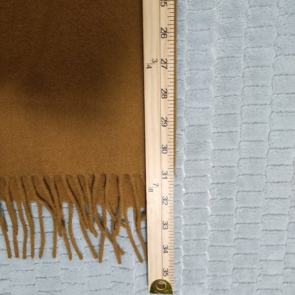 Lacoste Olive Green 100% Wool Scarf-Preppy-Classic-64" - Picture 6 of 6